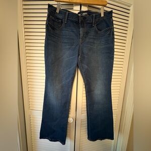 Old Navy Original Bootcut Jeans in Dark Blue, Mid-rise, Short, Size 12